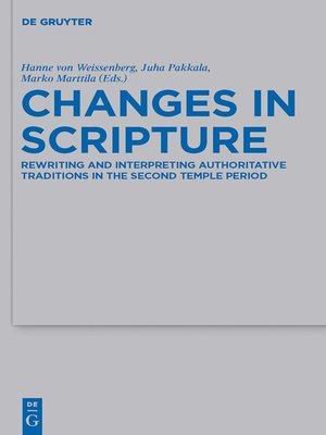 cover image of Changes in Scripture
